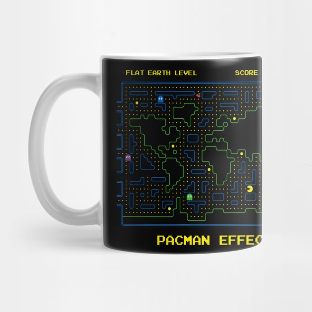 Flat Earth Pacman Effect by LanfaTees